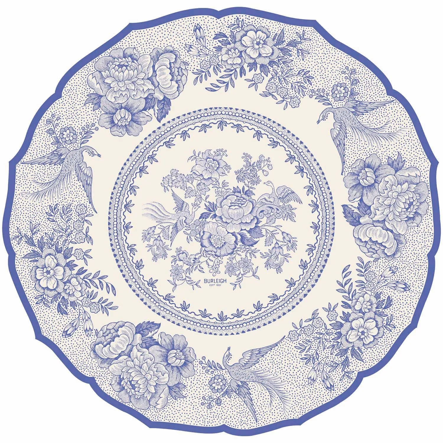 Blue Pheasants Diecut Placemats