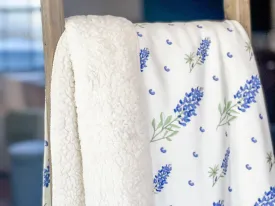 Bluebonnets Plush Throw Blanket 60x80