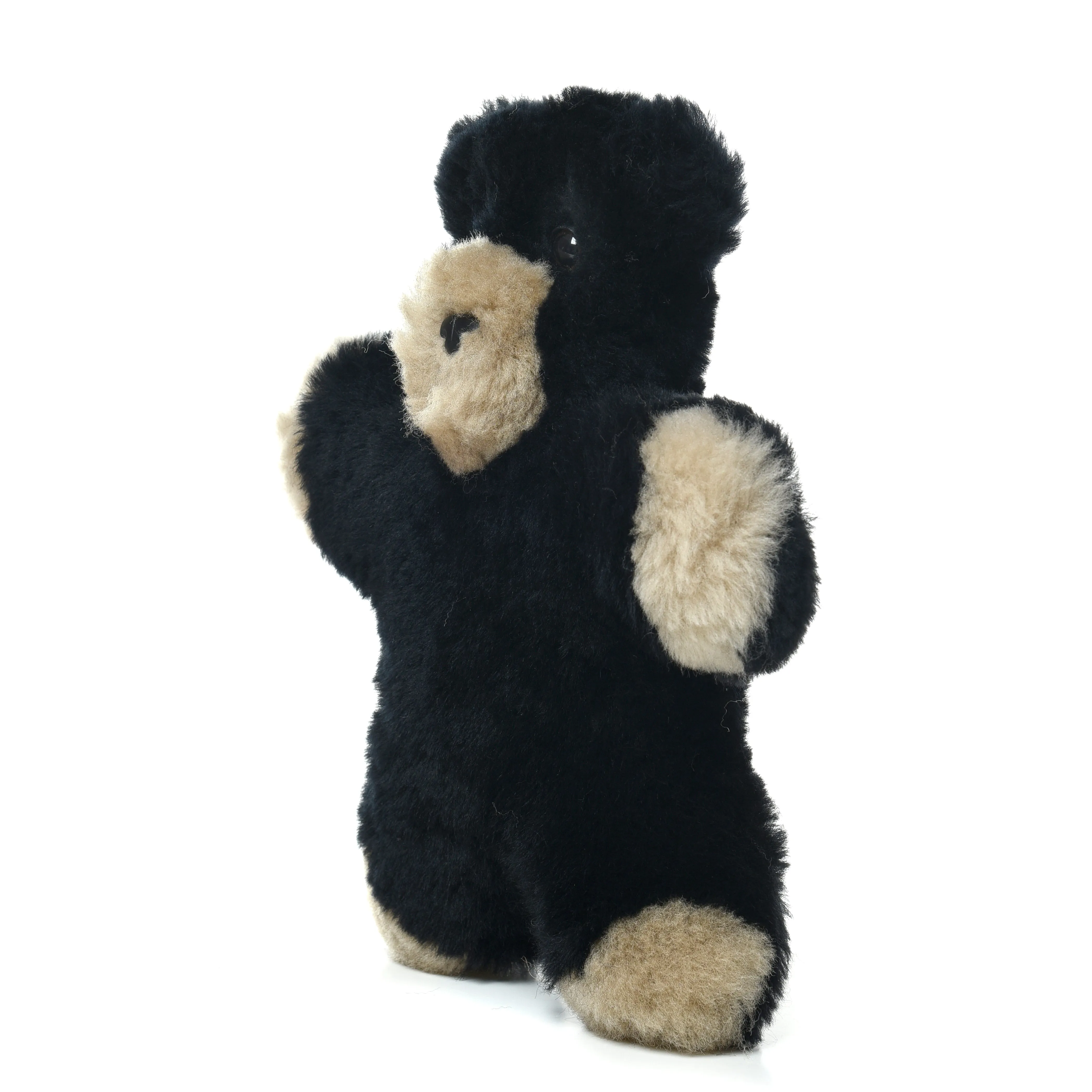 Bly the Black Bear - Sheepskin Toy for Babies - 100% Premium Soft Australian Lambskin