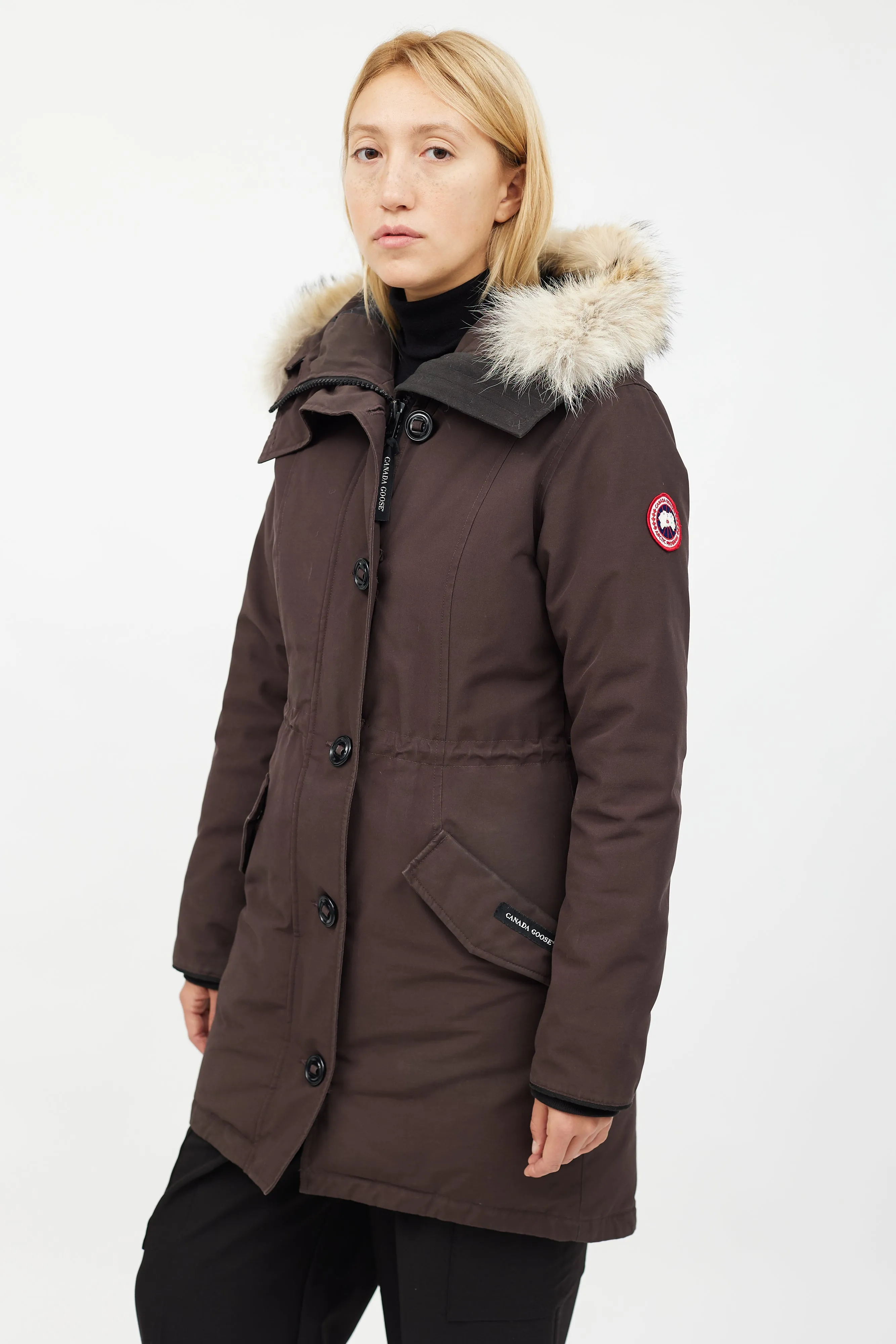 Brown Fur Hood Parka