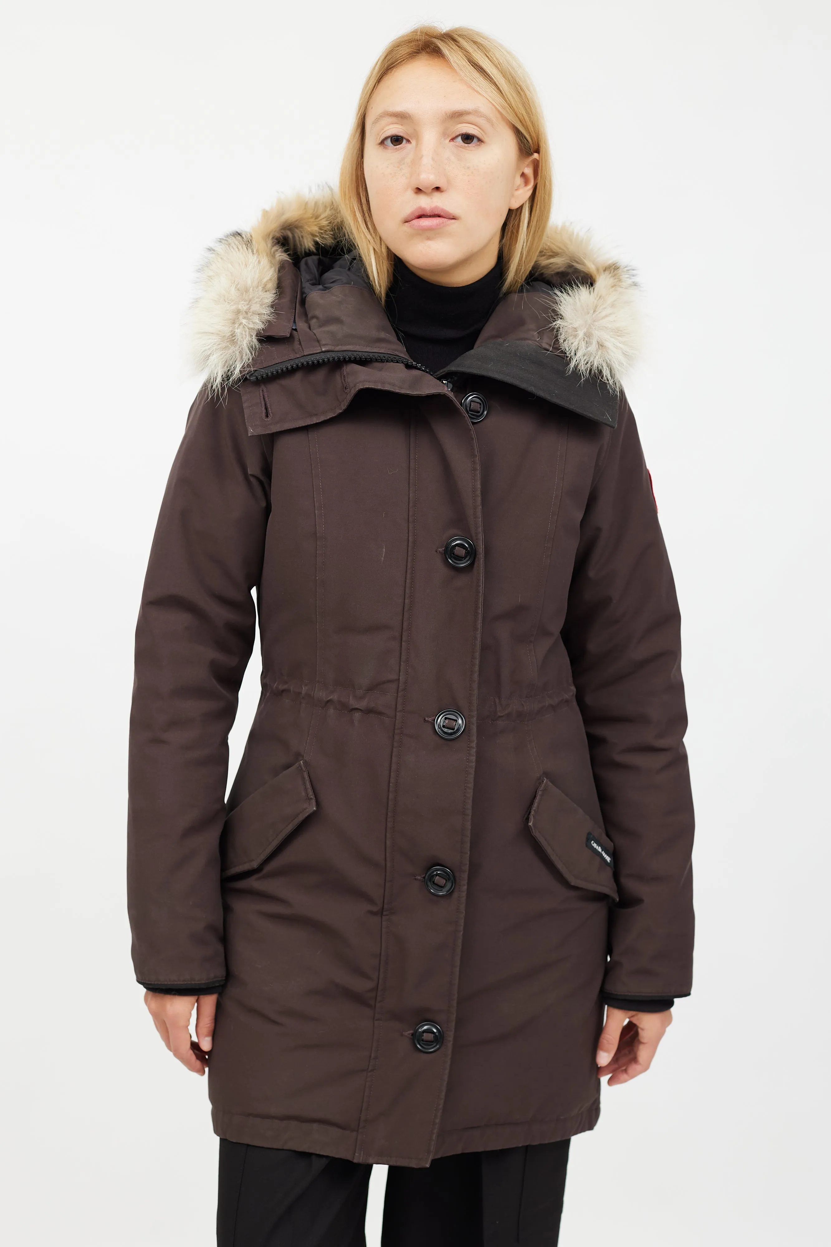 Brown Fur Hood Parka