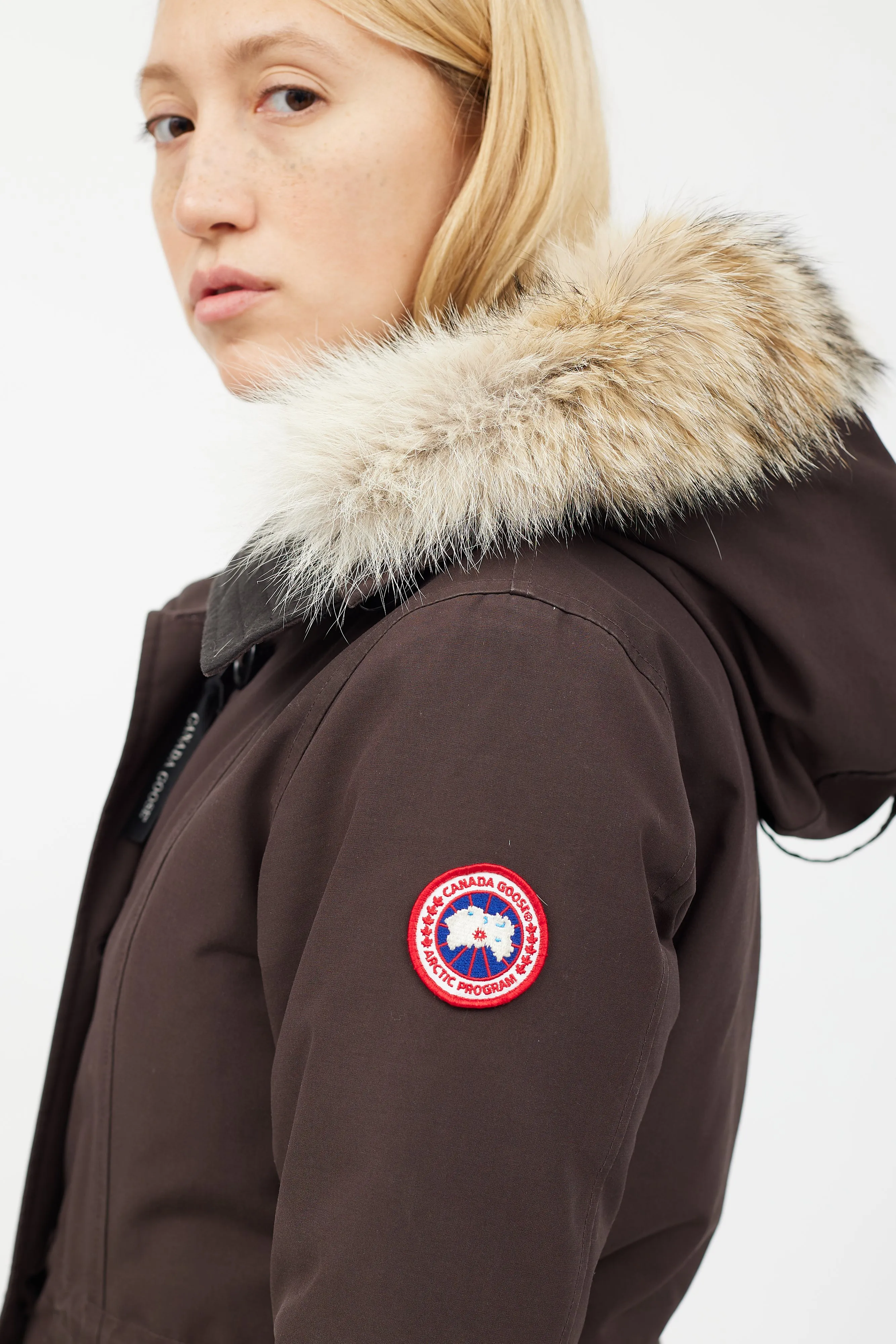 Brown Fur Hood Parka