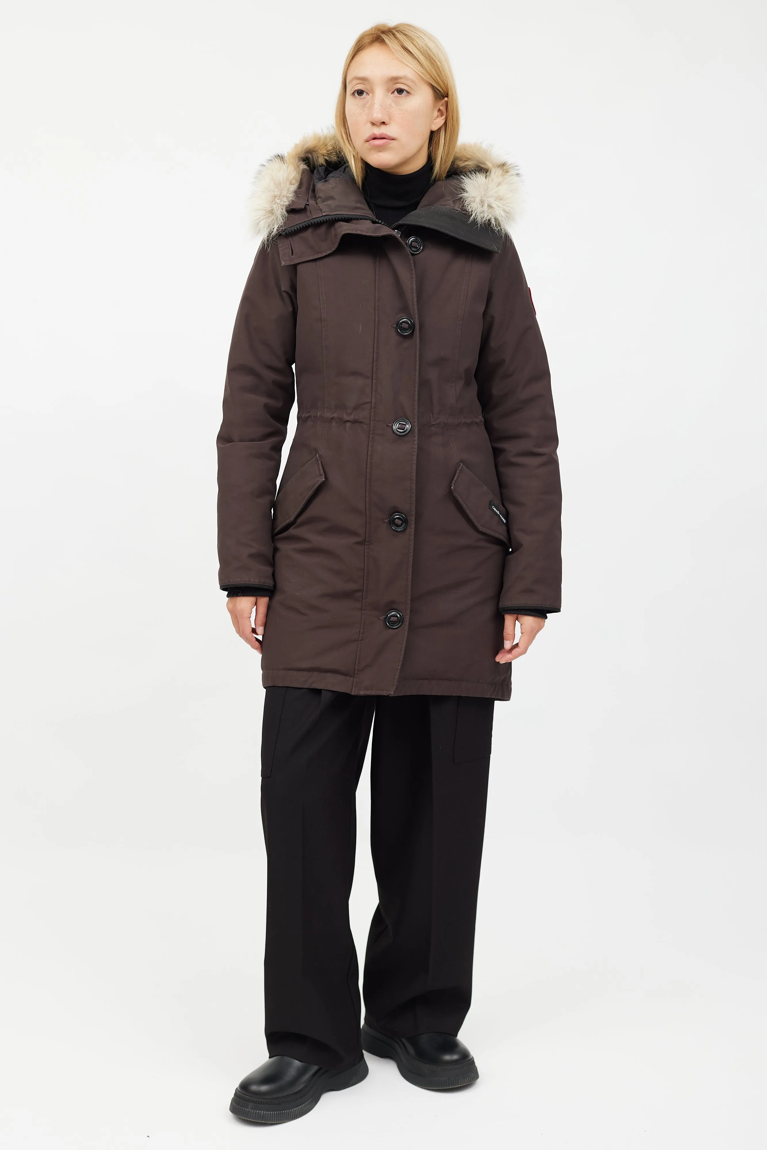 Brown Fur Hood Parka