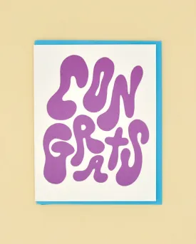 Bubble Congrats Card