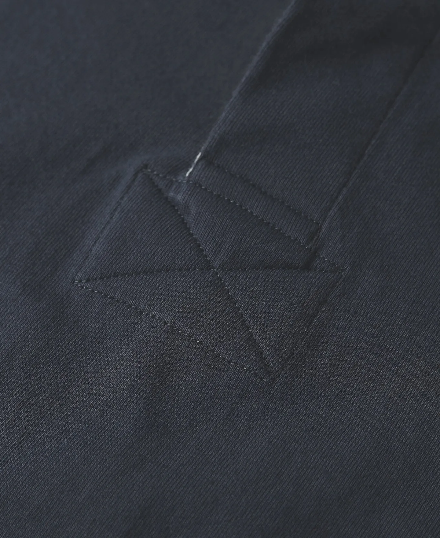 Classic Fit Jersey Tubular Rugby Shirt - Blue Gray