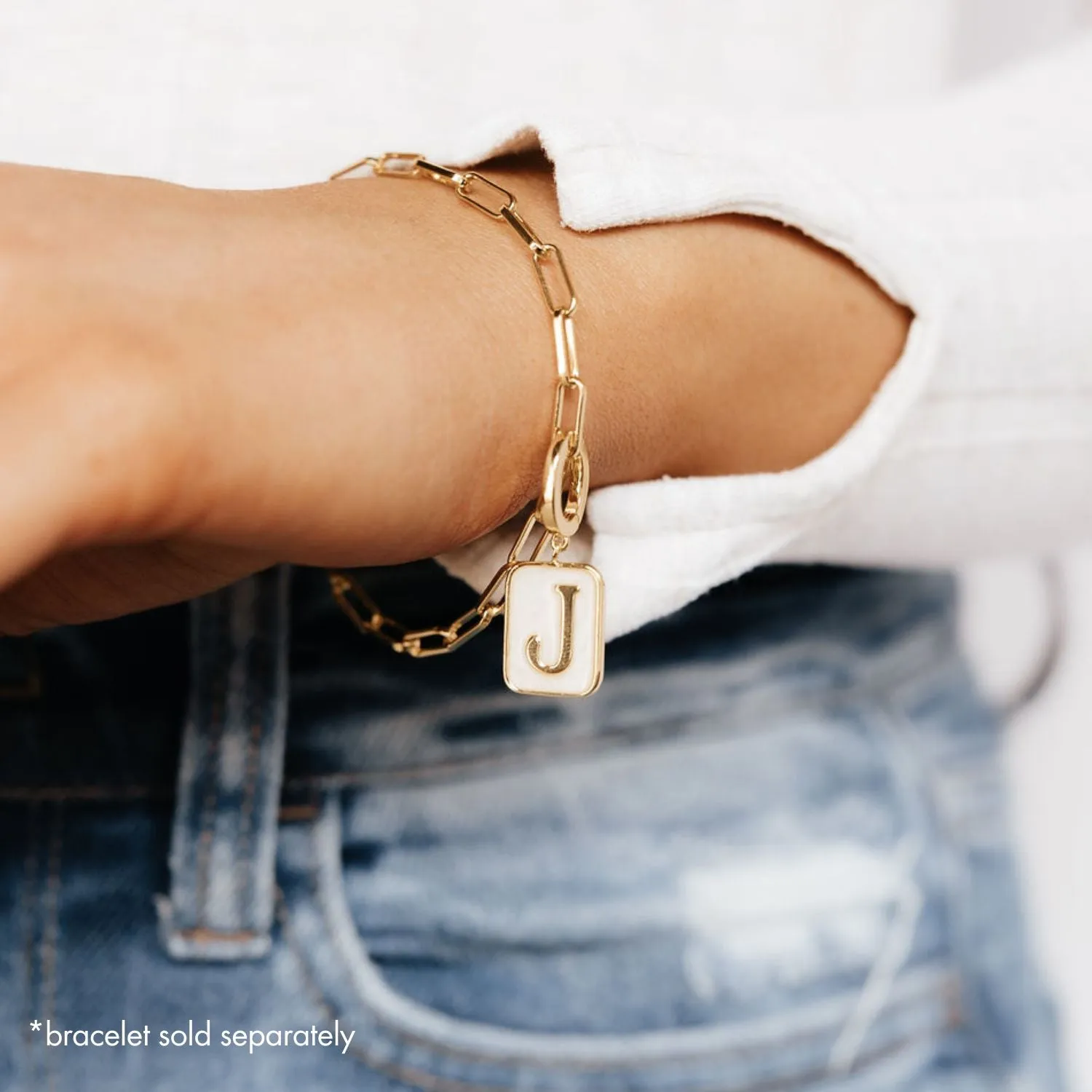 Classic Initial Charm (Gold)