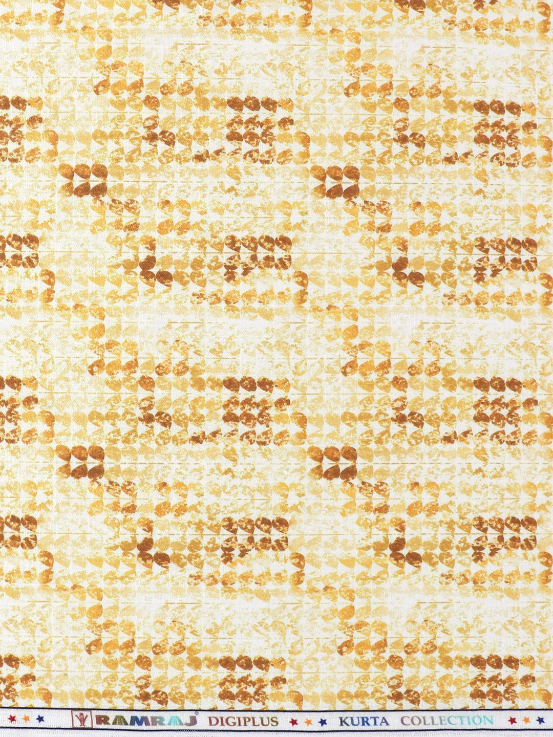 Cotton Printed Kurtha Fabric Yellow Hanhai