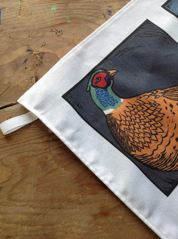 Country Animals Tea Towel