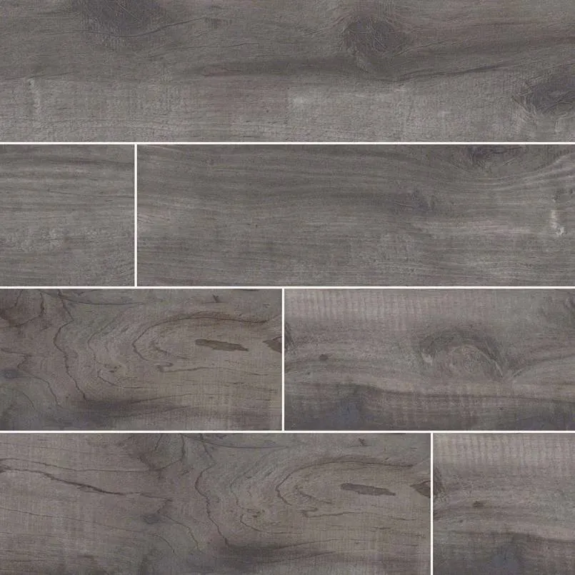 Country River Porcelain Collection Mist - 8"x48" Plank