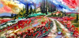 Crimson Tuscany  -art print