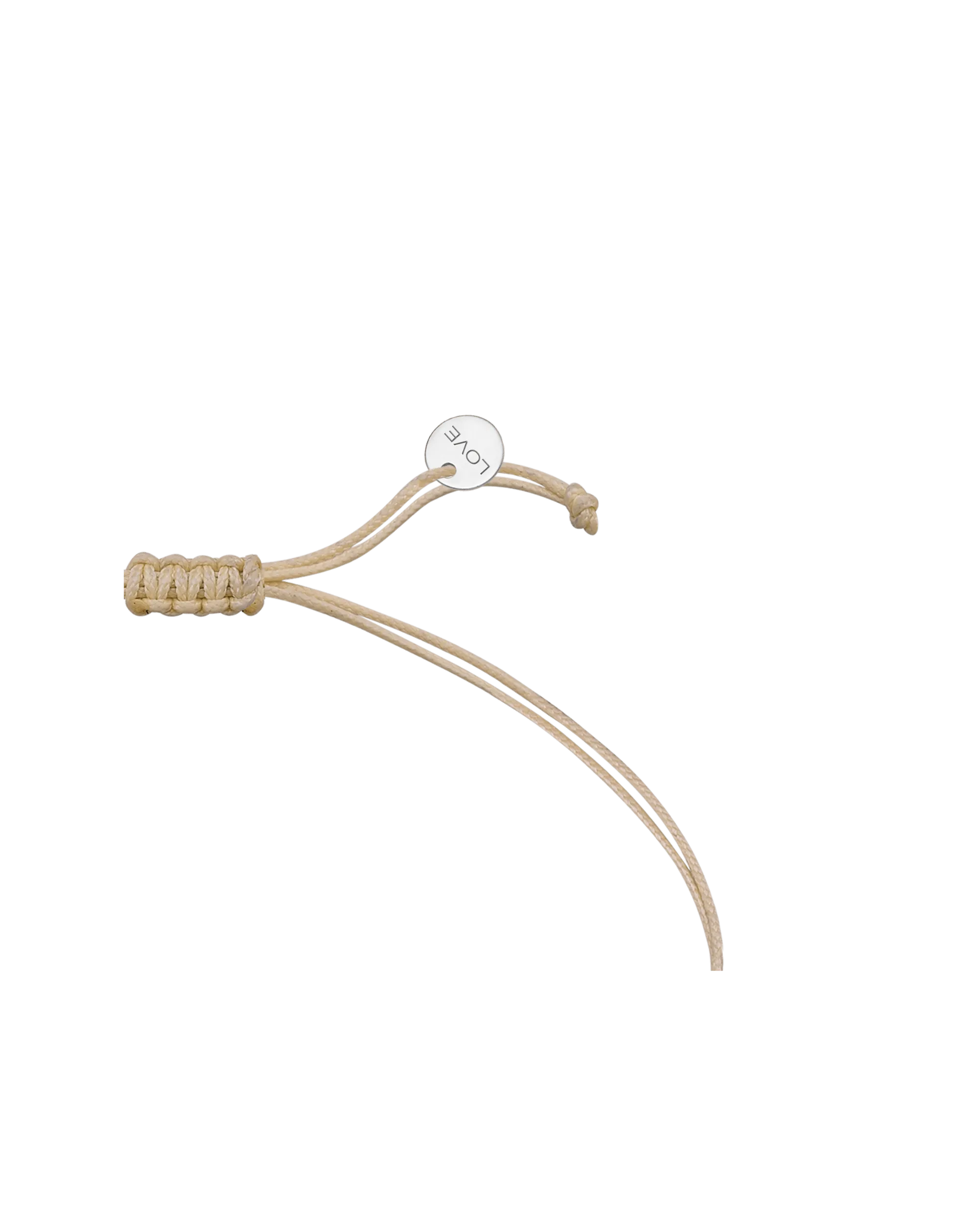 Cross Diamond String Of Love - 14K White Gold