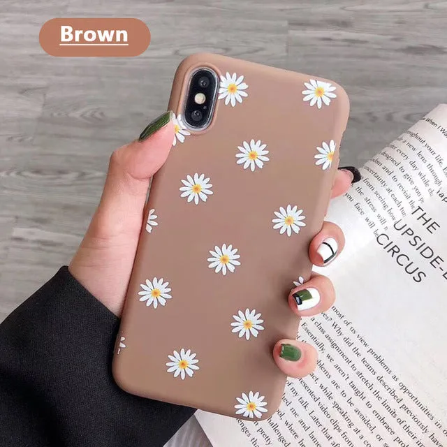 Daisy Flower Pattern Slim Case Cover