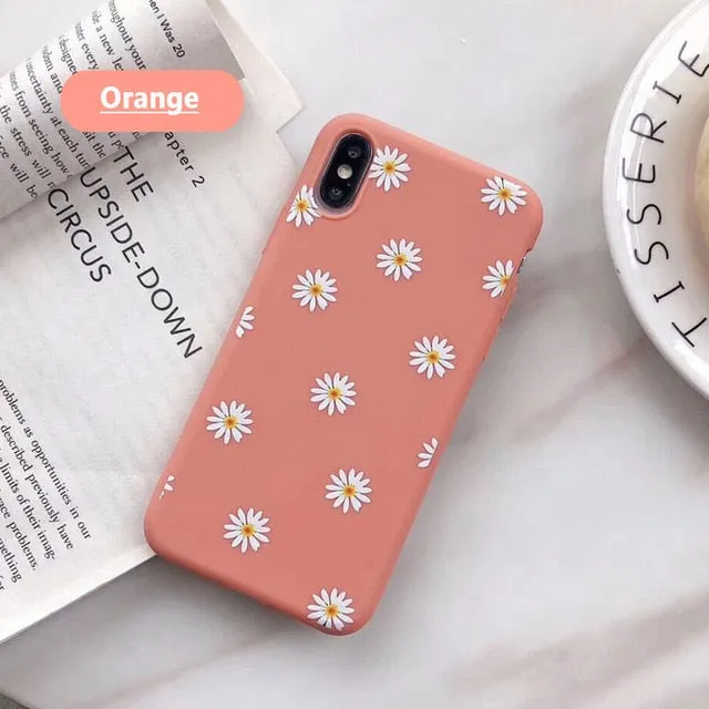 Daisy Flower Pattern Slim Case Cover