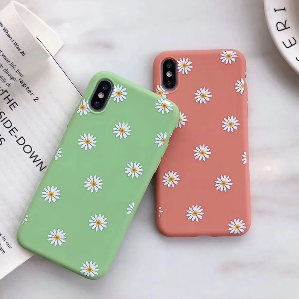 Daisy Flower Pattern Slim Case Cover