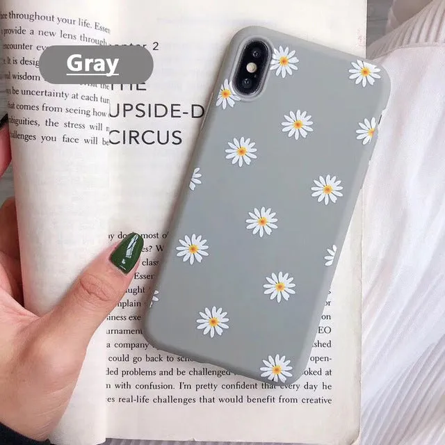 Daisy Flower Pattern Slim Case Cover