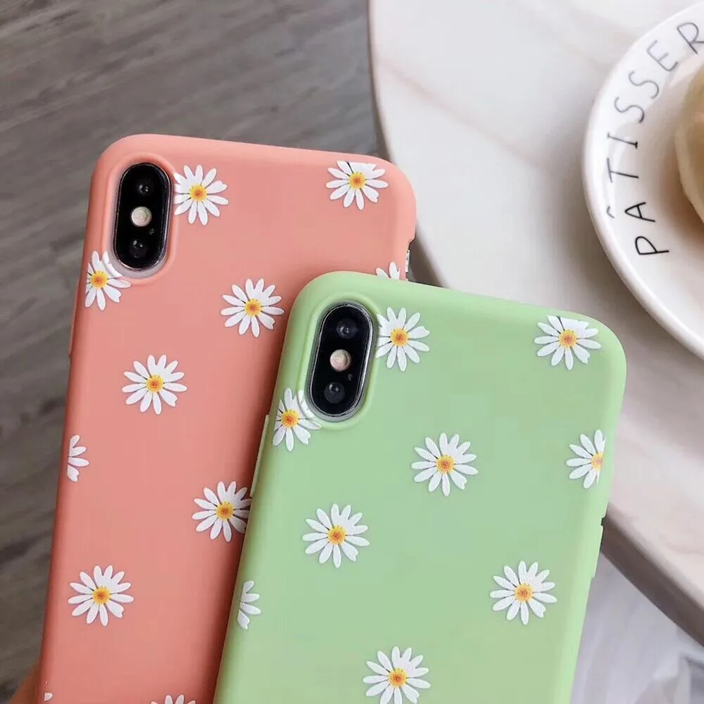 Daisy Flower Pattern Slim Case Cover