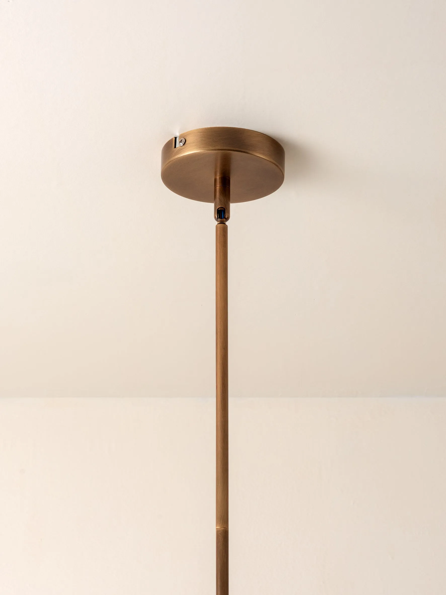 Decora - 4 light aged brass and opal pendant