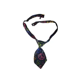 Dog Necktie - Peace Signs