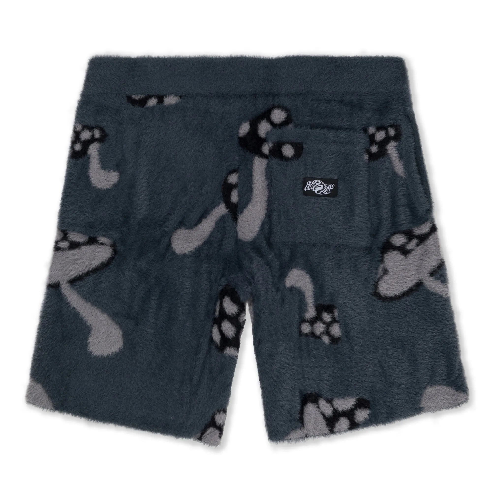 Euphoria Faux Mohair Knit Shorts (Grey)