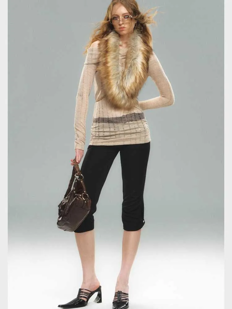 Fake fur lapel【s0000010591】
