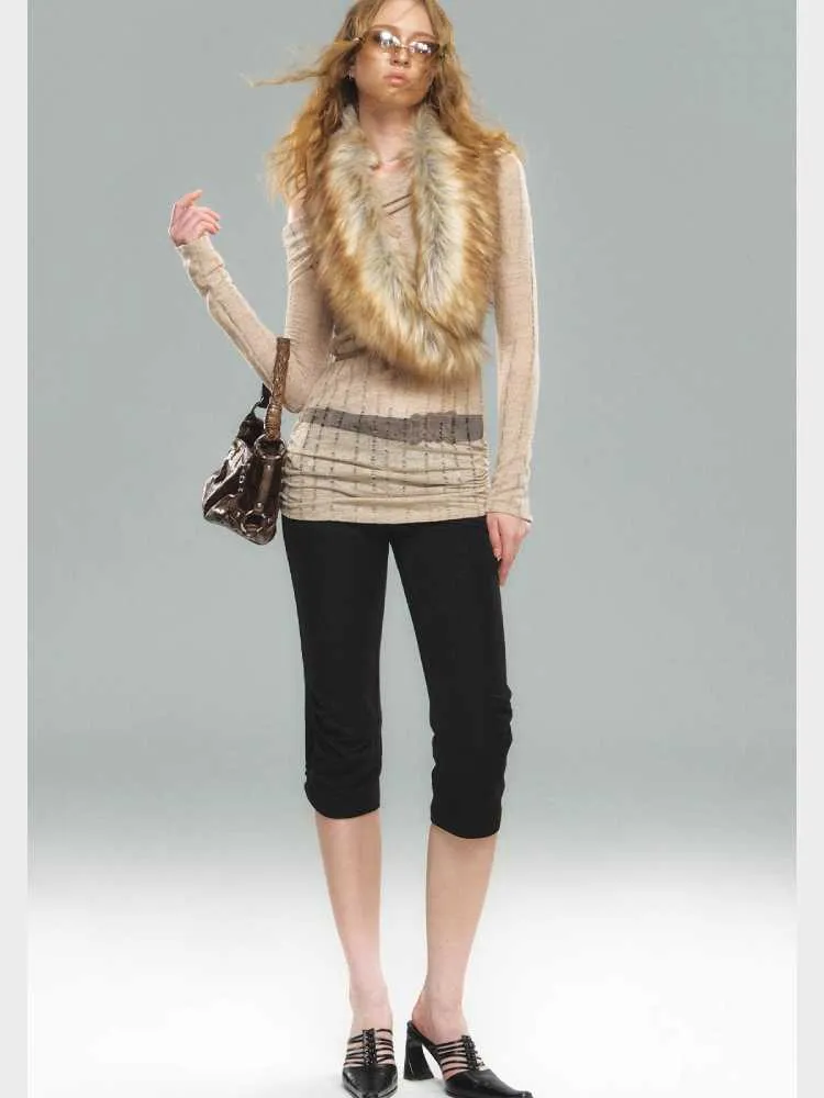 Fake fur lapel【s0000010591】
