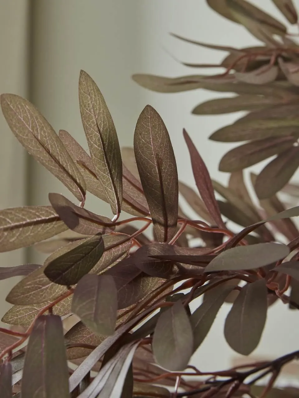 Faux Burgundy Eucalyptus Spray