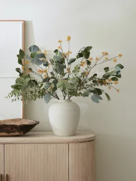 Faux Green & Orange Bouquet