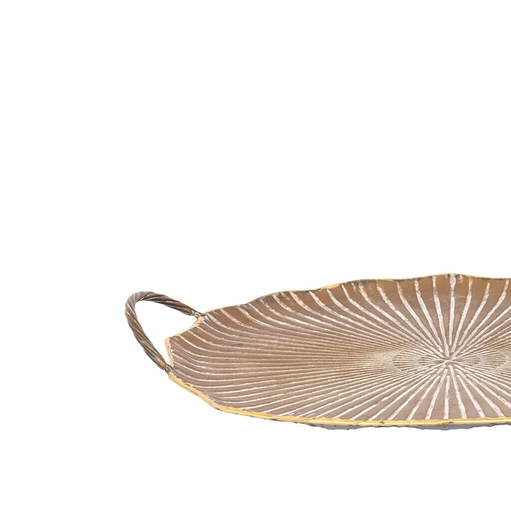 Faux Medium Lotus Leaf Tray
