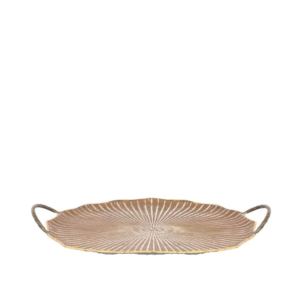 Faux Medium Lotus Leaf Tray