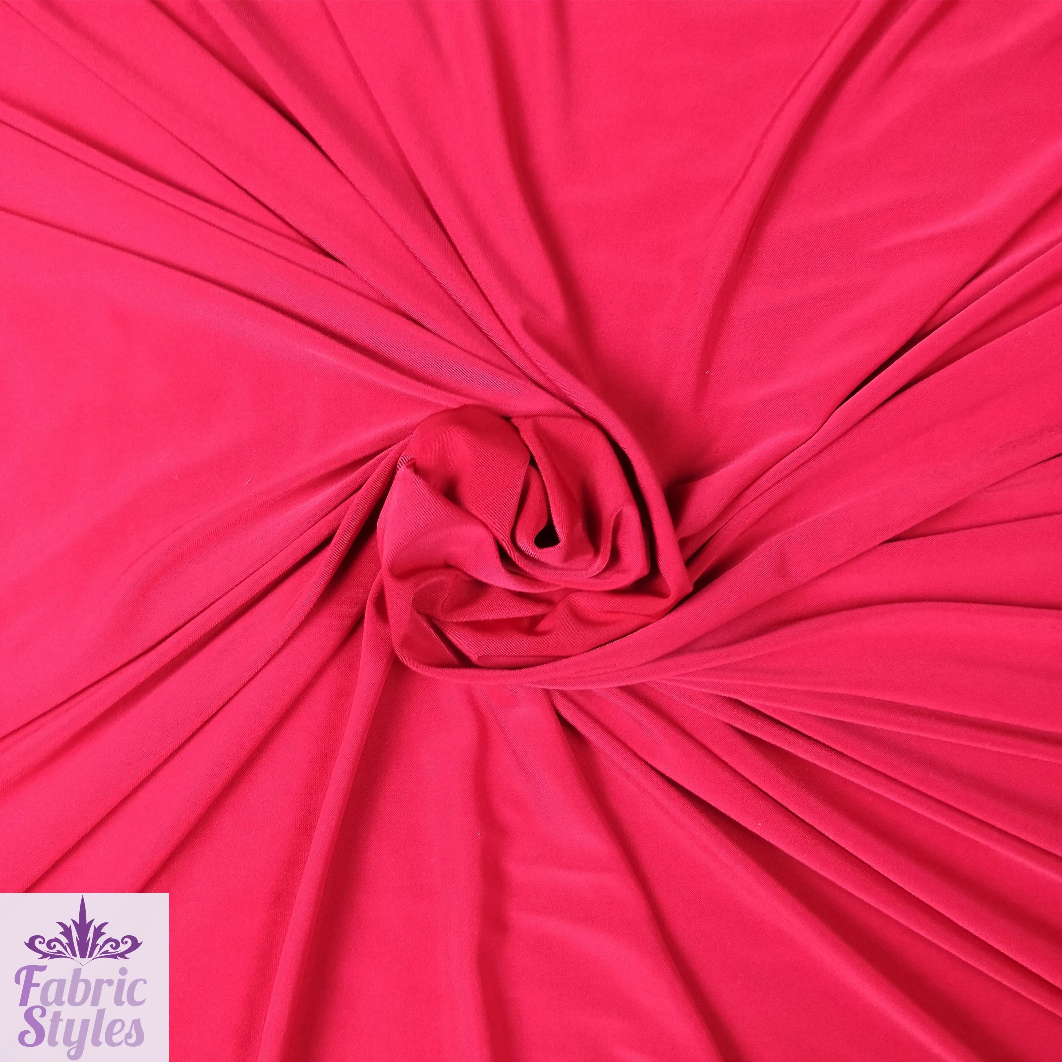 FS115 Solid Plain Soft Touch Fabric Silky Stretch Knit Fabric - More Than 15 Colours