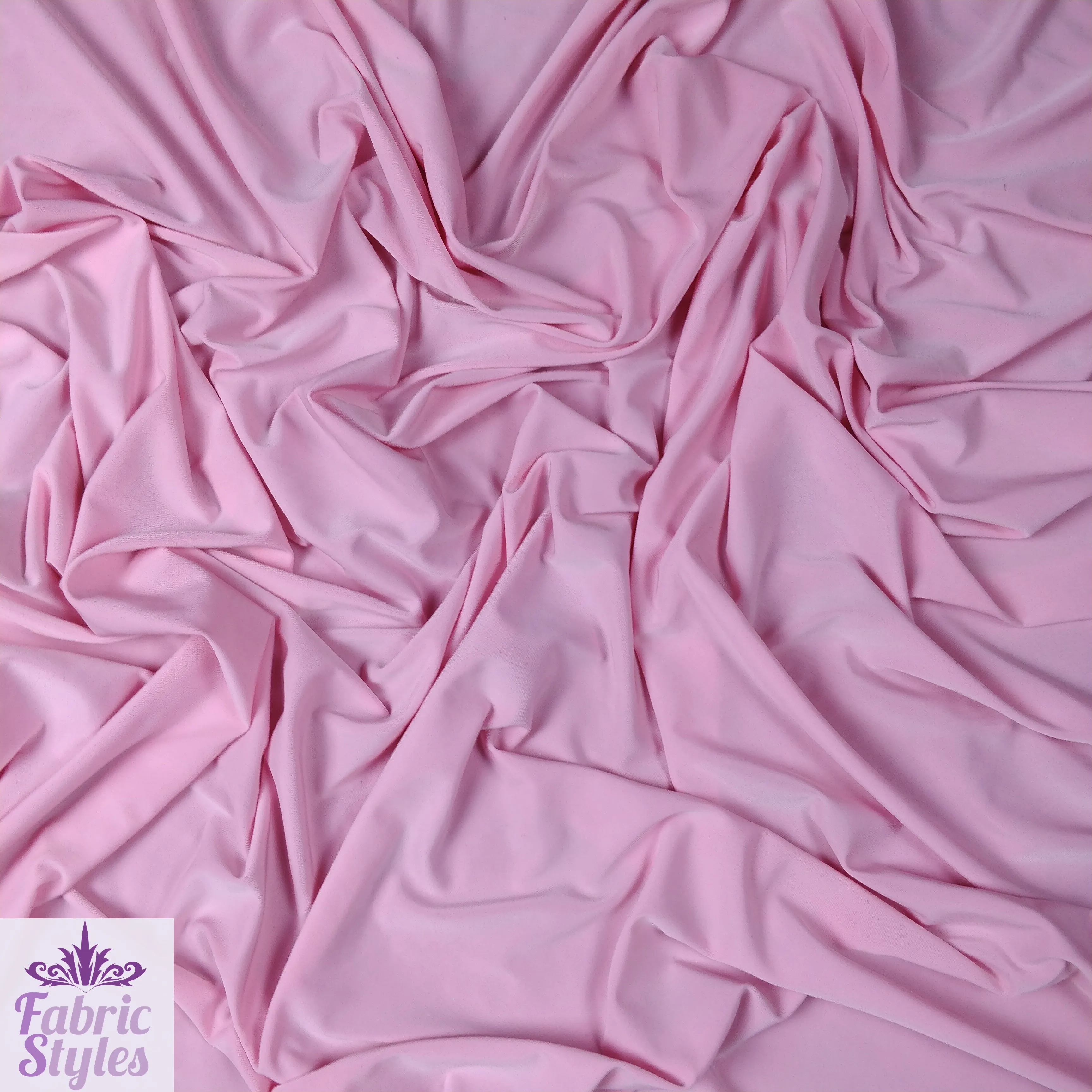 FS115 Solid Plain Soft Touch Fabric Silky Stretch Knit Fabric - More Than 15 Colours