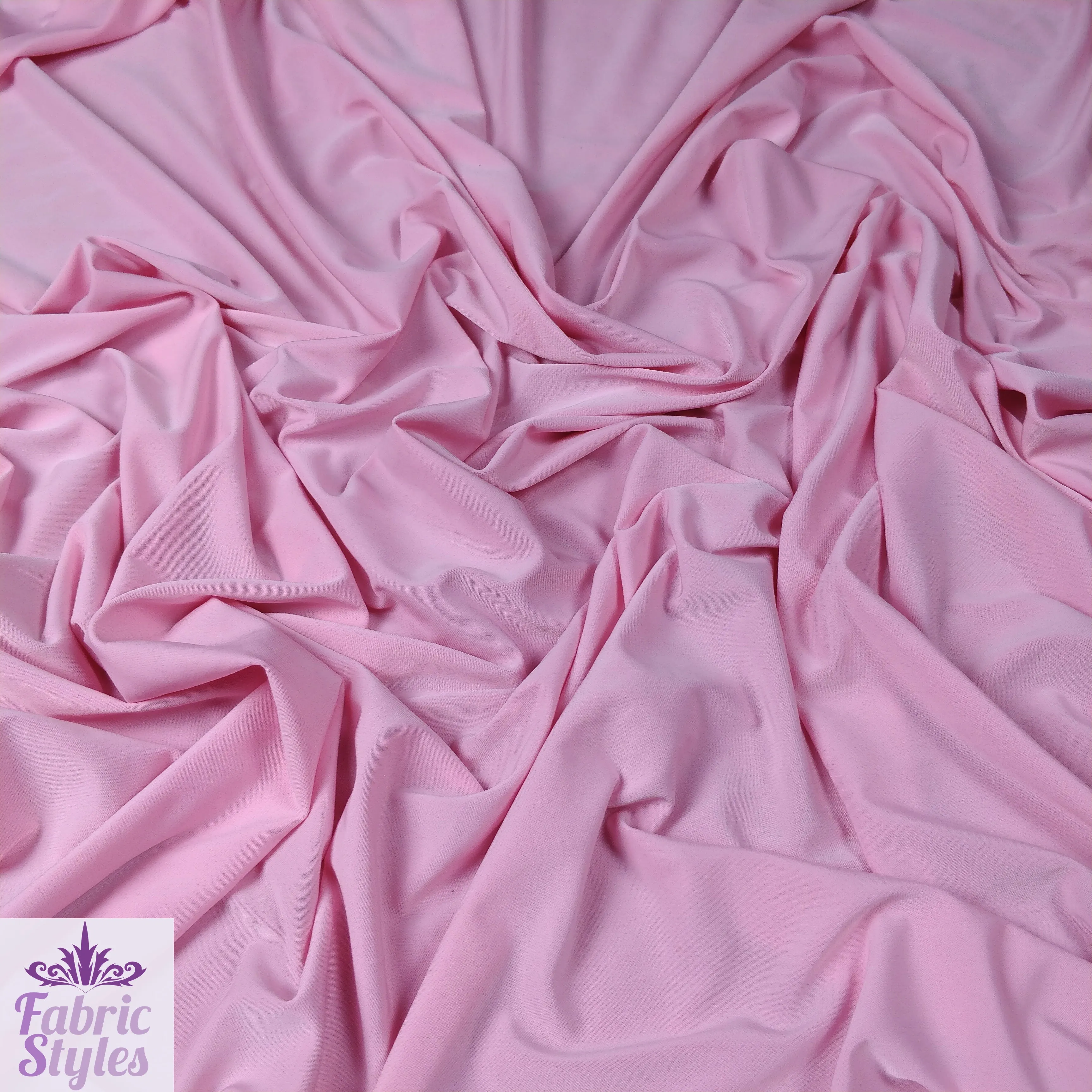 FS115 Solid Plain Soft Touch Fabric Silky Stretch Knit Fabric - More Than 15 Colours