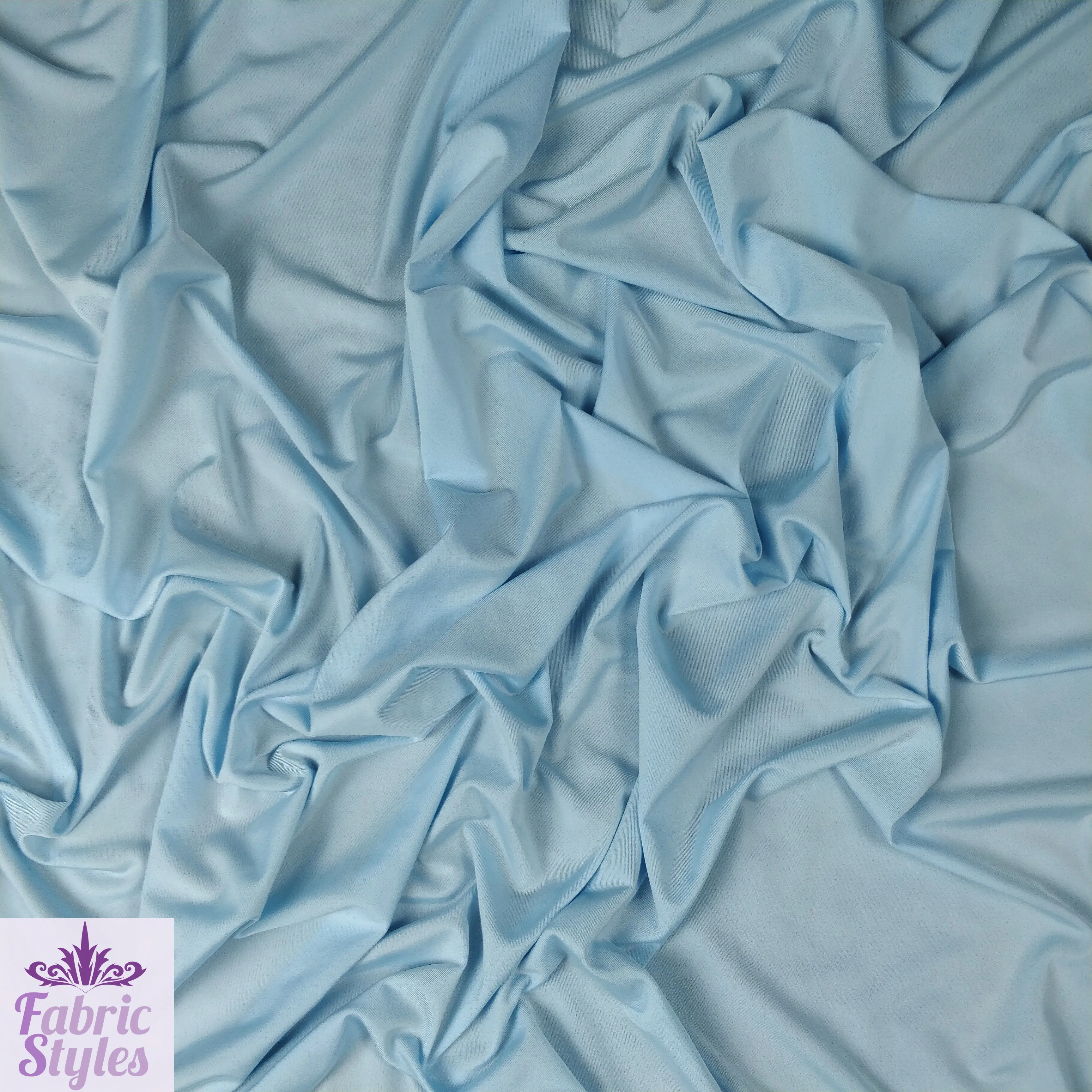 FS115 Solid Plain Soft Touch Fabric Silky Stretch Knit Fabric - More Than 15 Colours