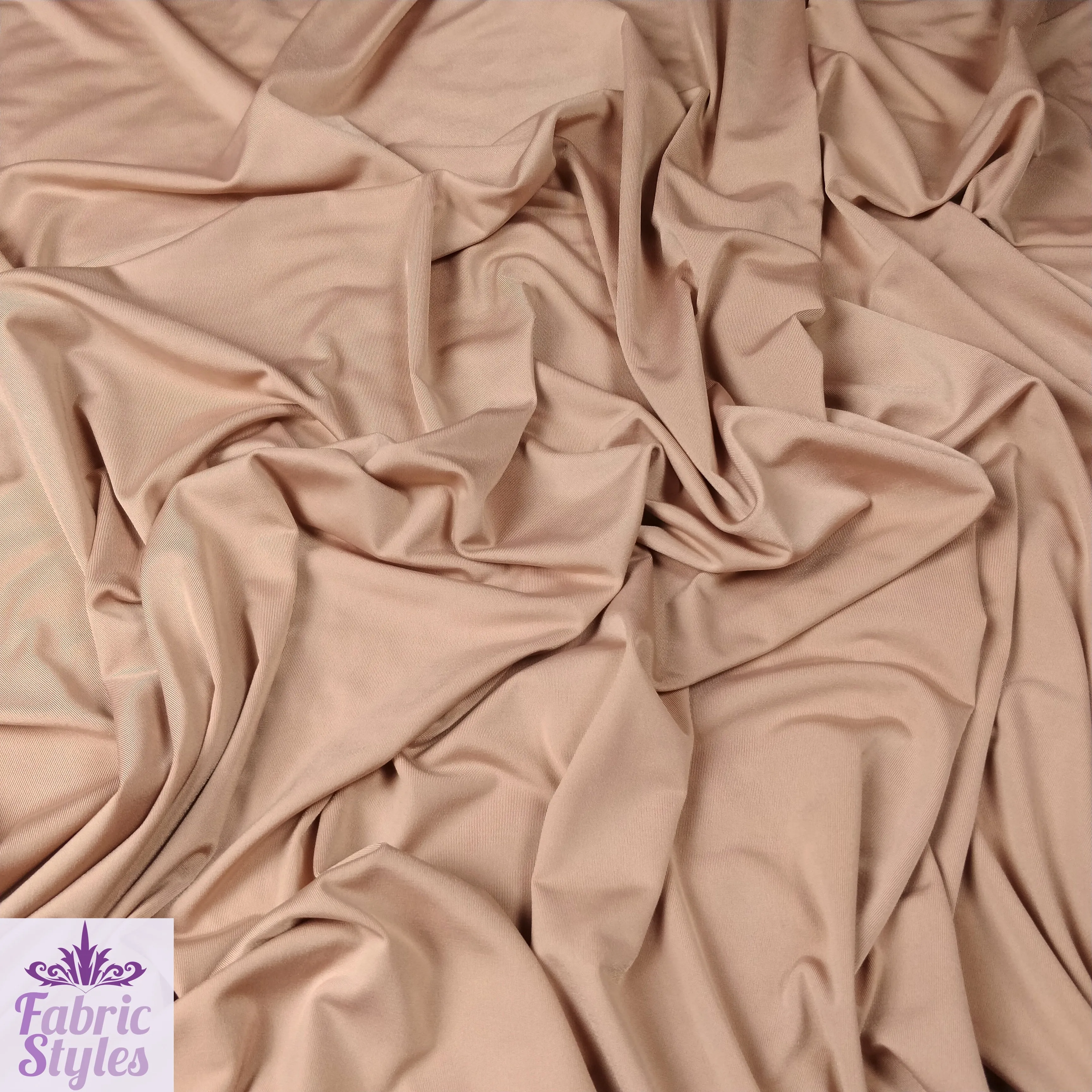 FS115 Solid Plain Soft Touch Fabric Silky Stretch Knit Fabric - More Than 15 Colours