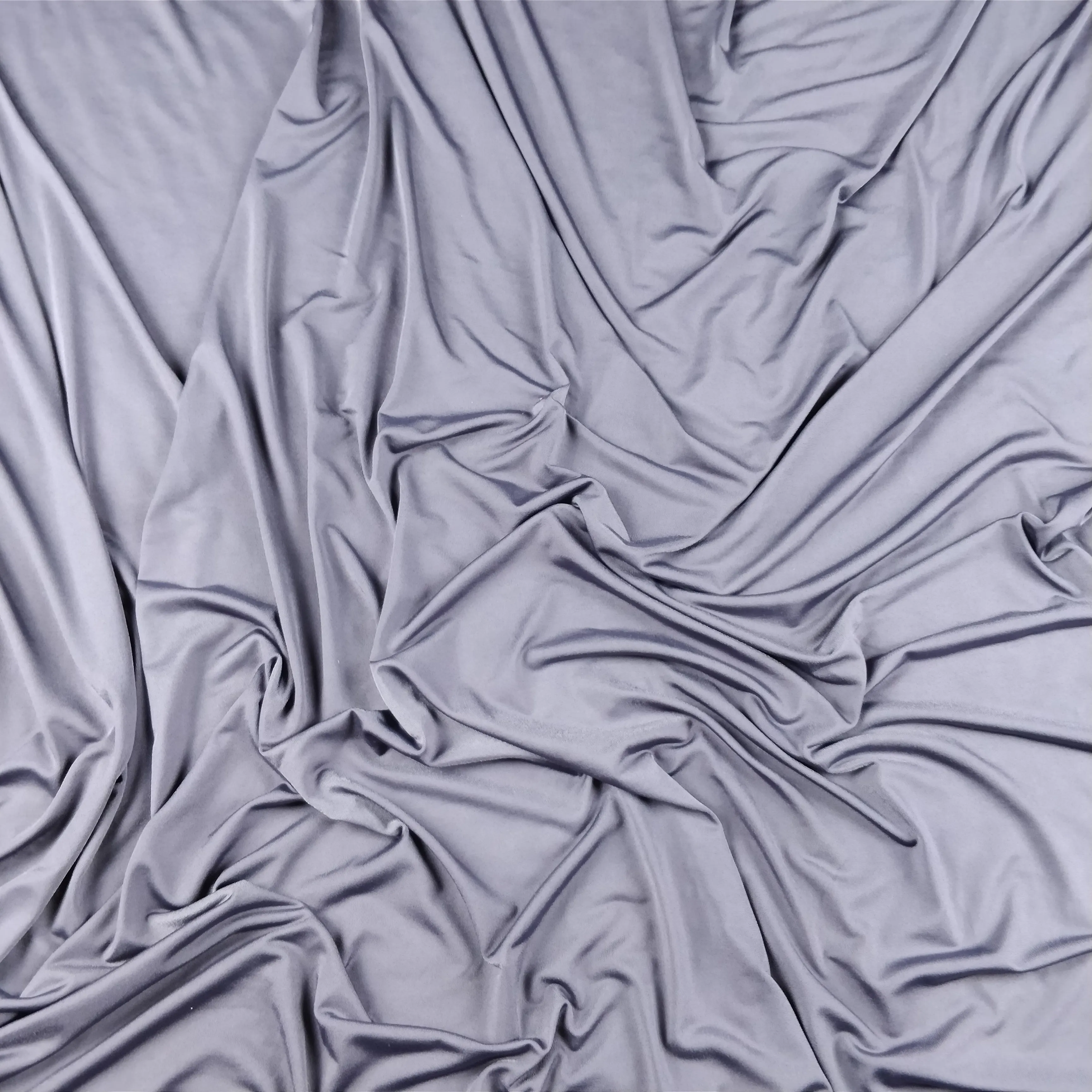 FS115 Solid Plain Soft Touch Fabric Silky Stretch Knit Fabric - More Than 15 Colours