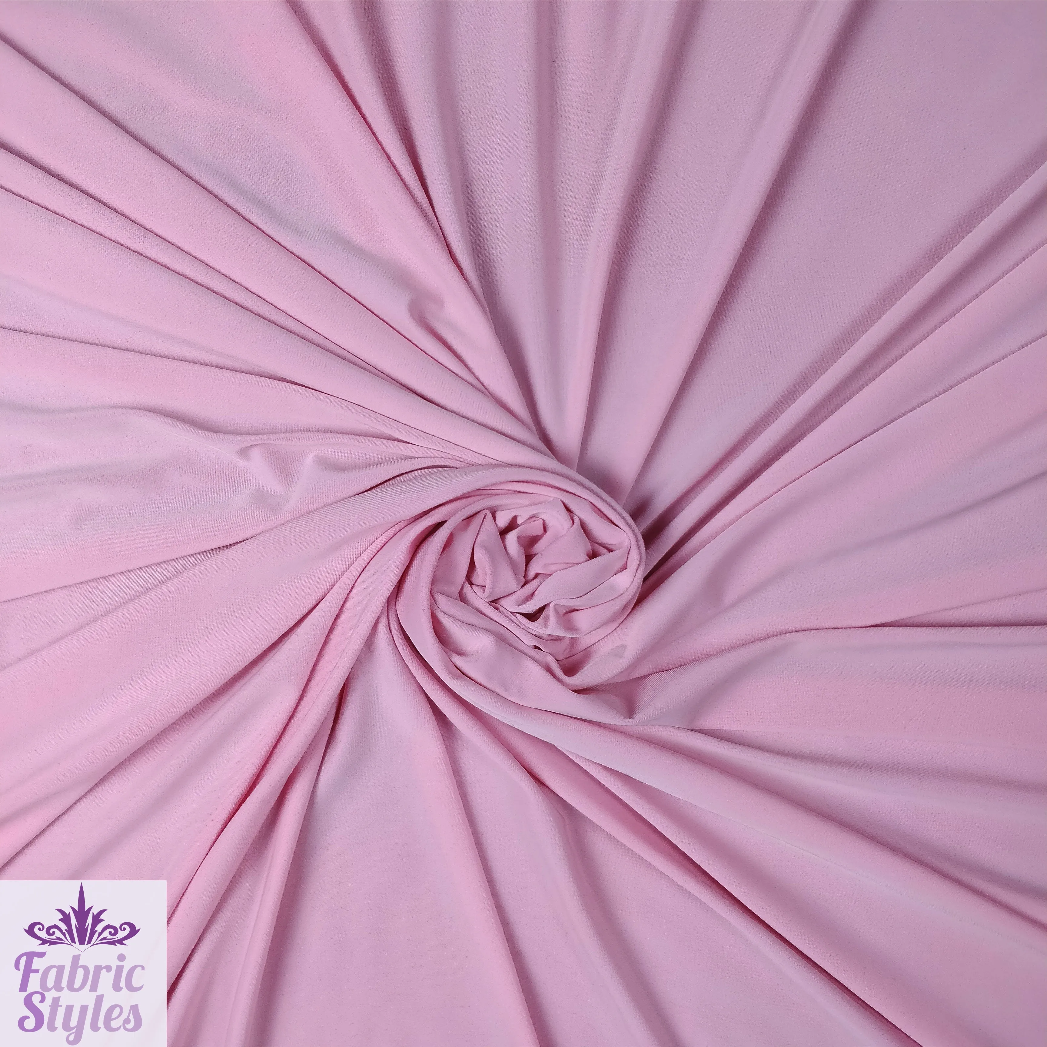 FS115 Solid Plain Soft Touch Fabric Silky Stretch Knit Fabric - More Than 15 Colours