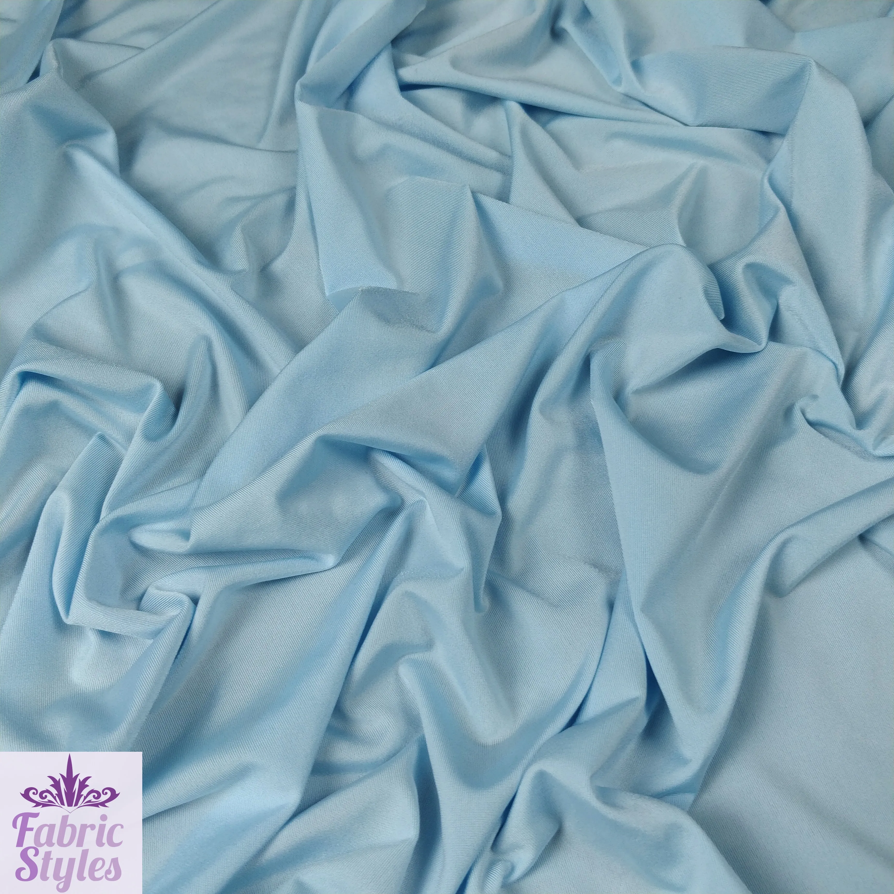 FS115 Solid Plain Soft Touch Fabric Silky Stretch Knit Fabric - More Than 15 Colours