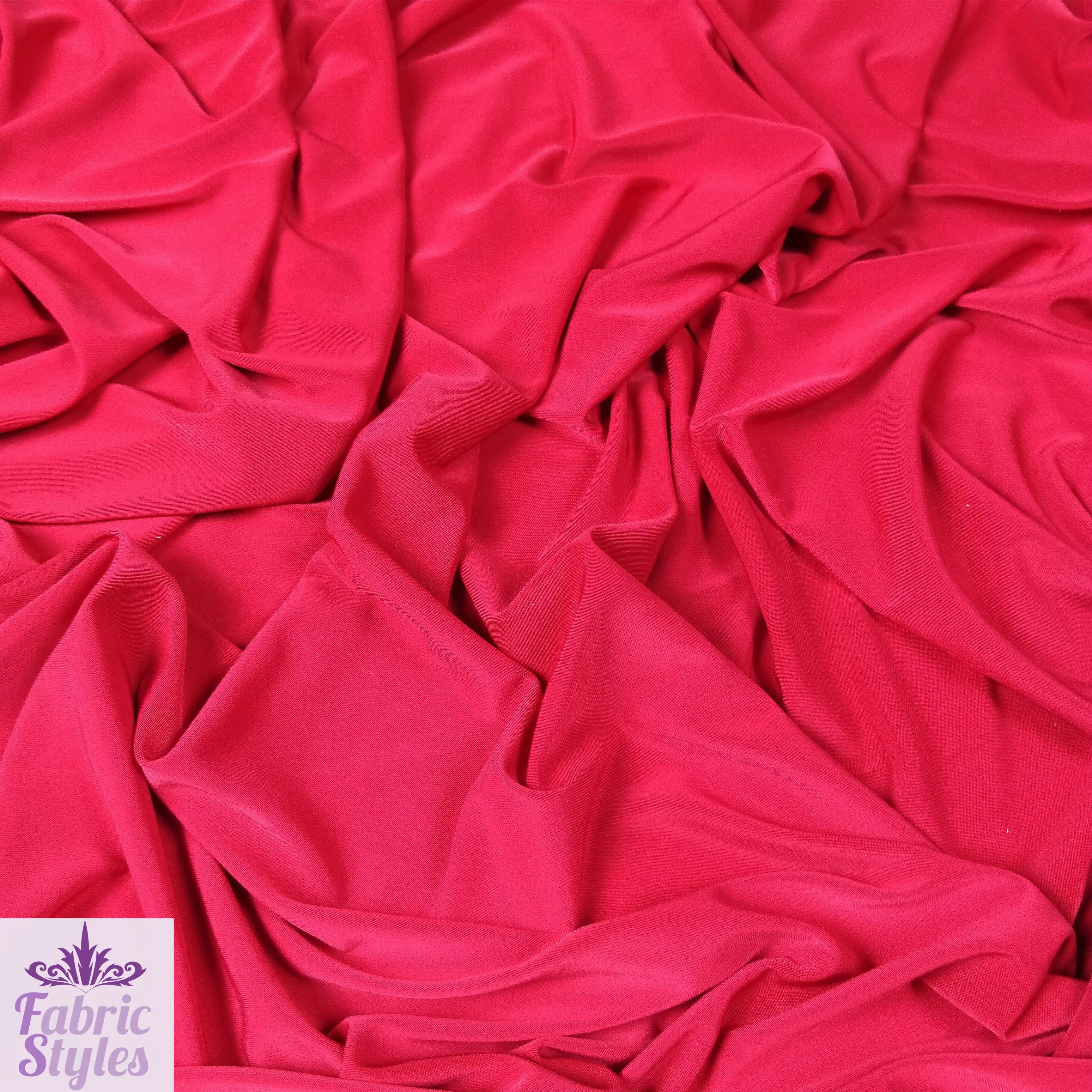 FS115 Solid Plain Soft Touch Fabric Silky Stretch Knit Fabric - More Than 15 Colours