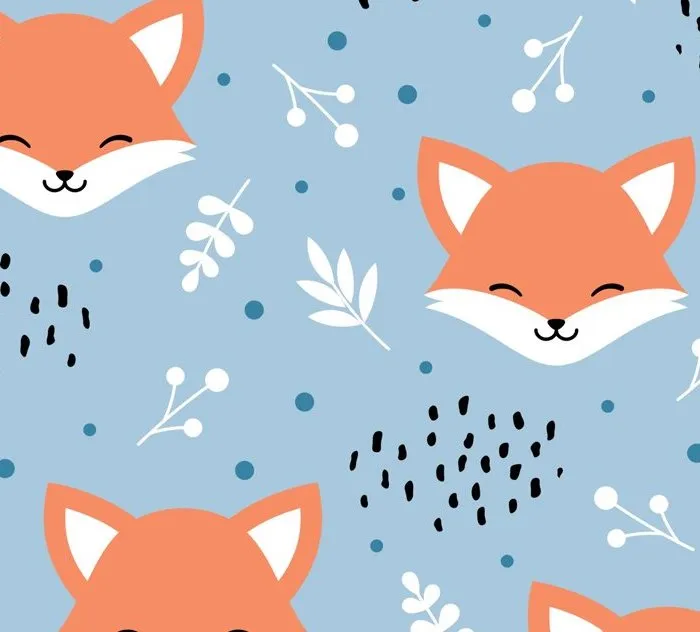 FS883_1 Blushing Foxes Polycotton