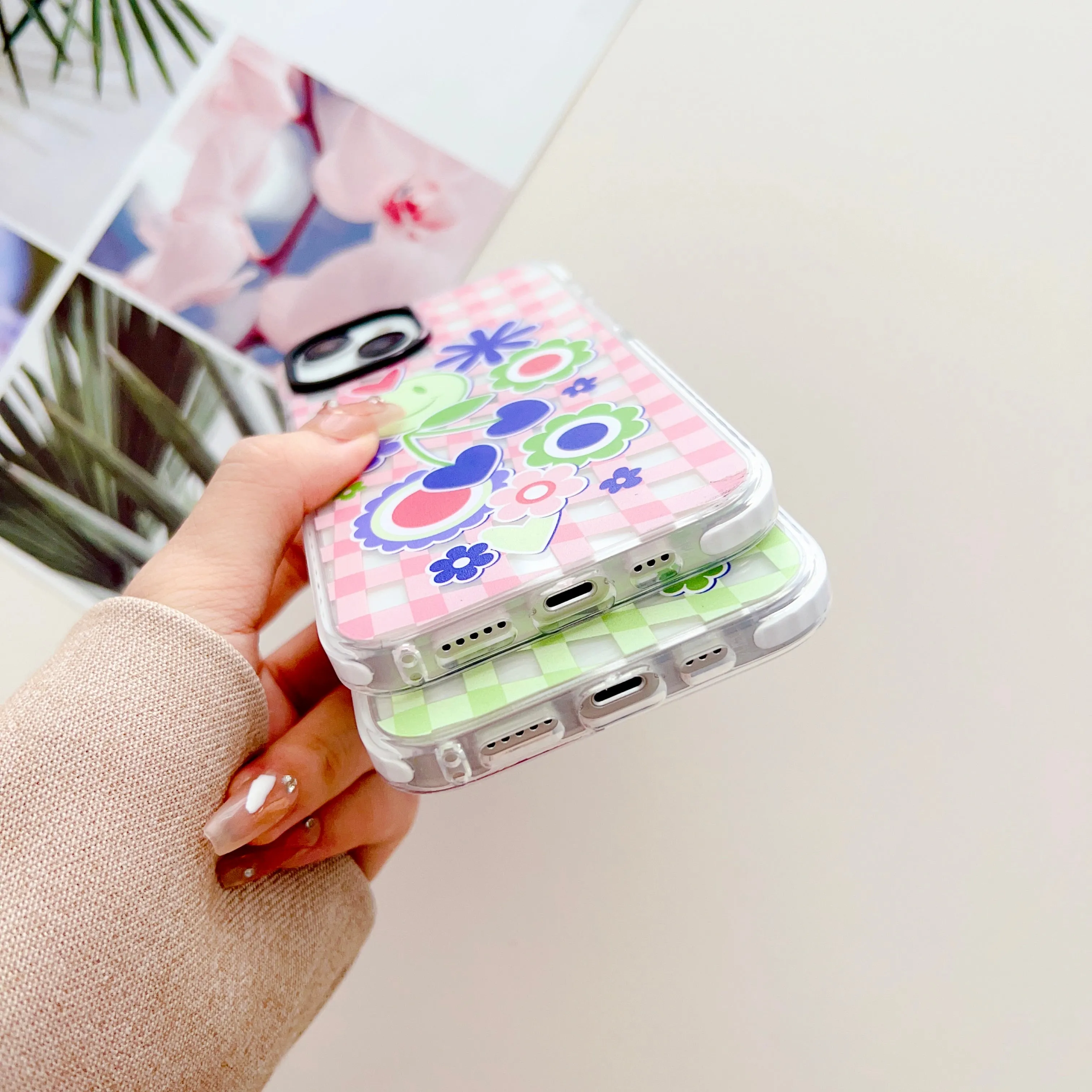Groovy Stickers Designer Impact Proof Silicon Phone Case for iPhone