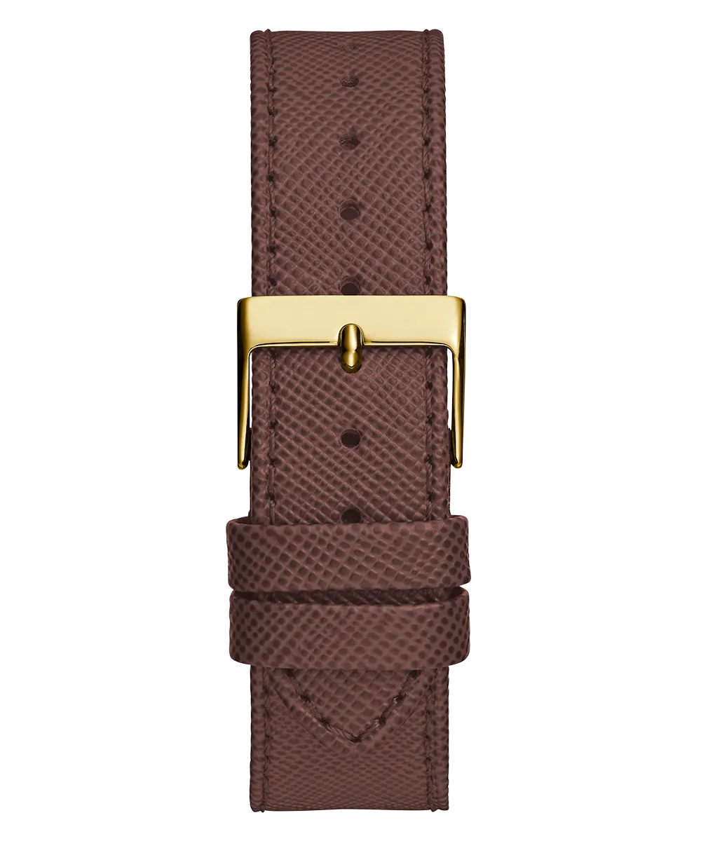 GUESS Ladies Brown Gold Tone Multi-function Watch