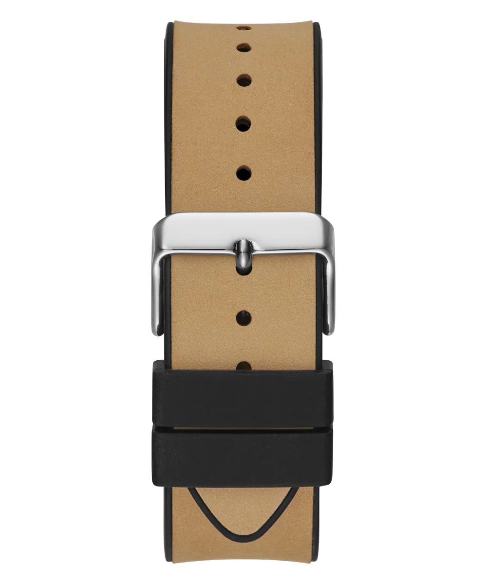 GUESS Mens Beige Silver Tone Multi-function Watch