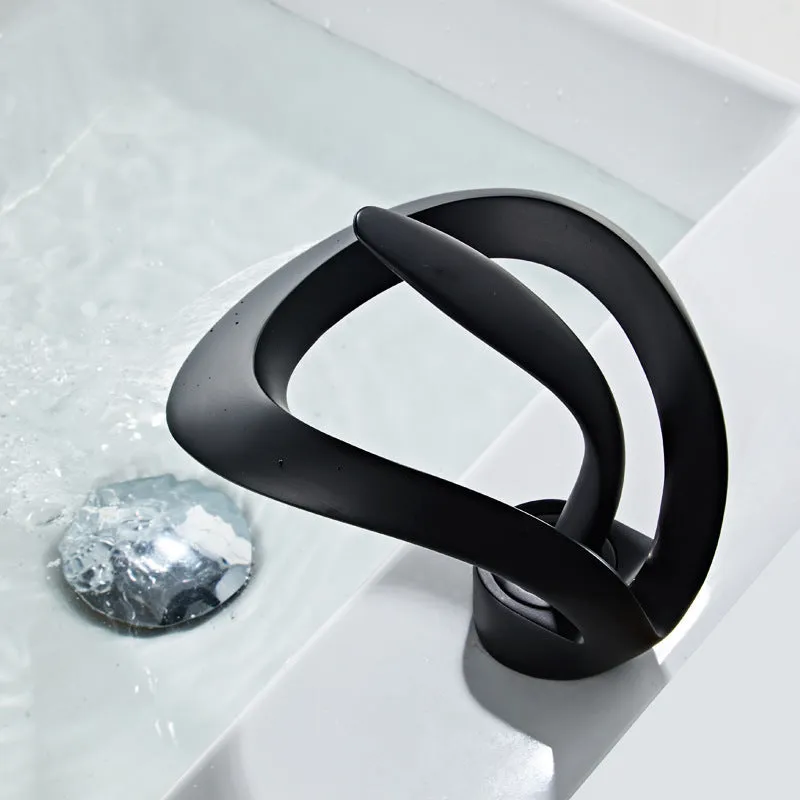 Gun Grey Creative Personality Waterfall Sink Faucet