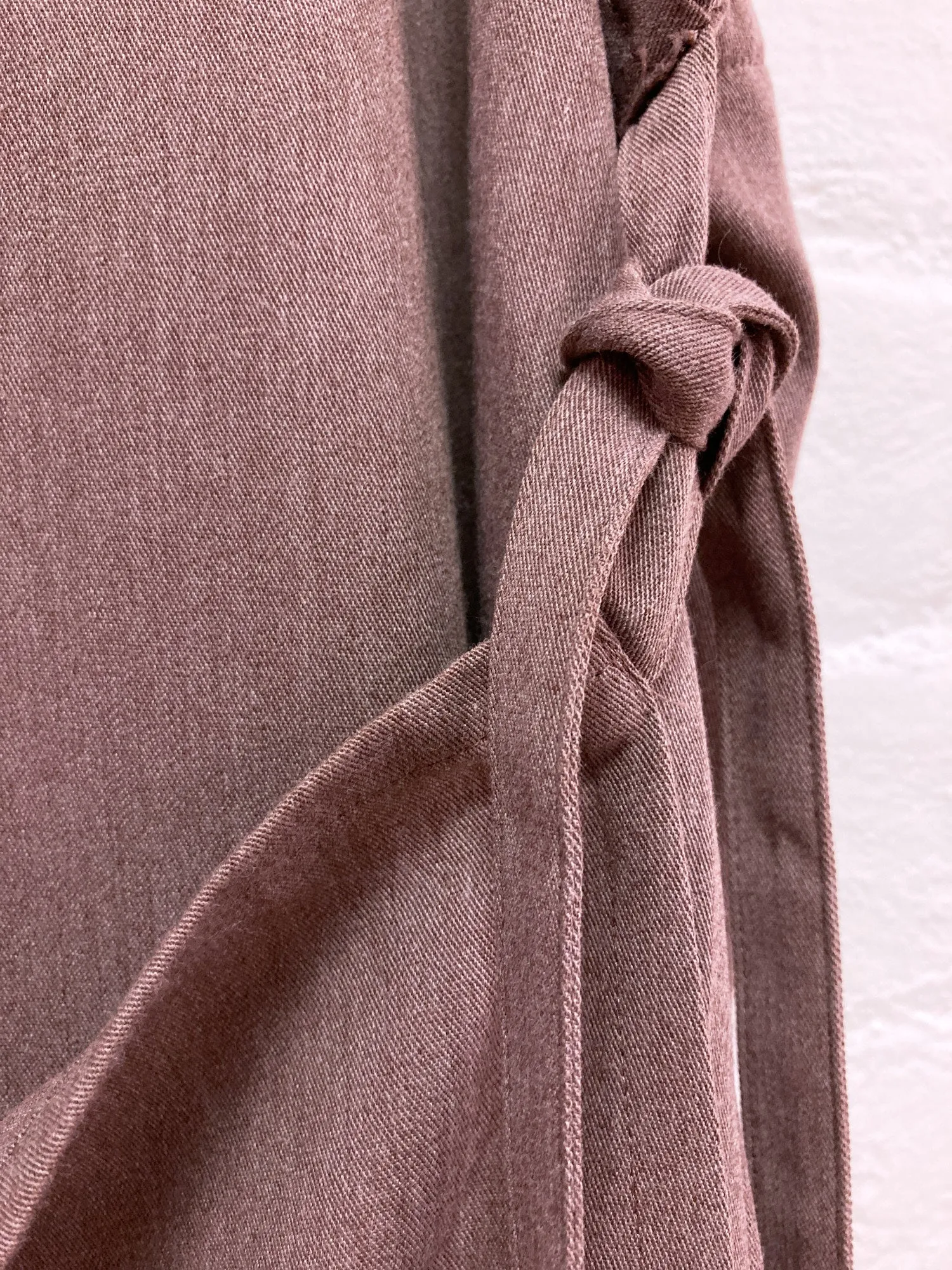 IM product Issey Miyake Design Studio mushroom-y wrap front apron dress