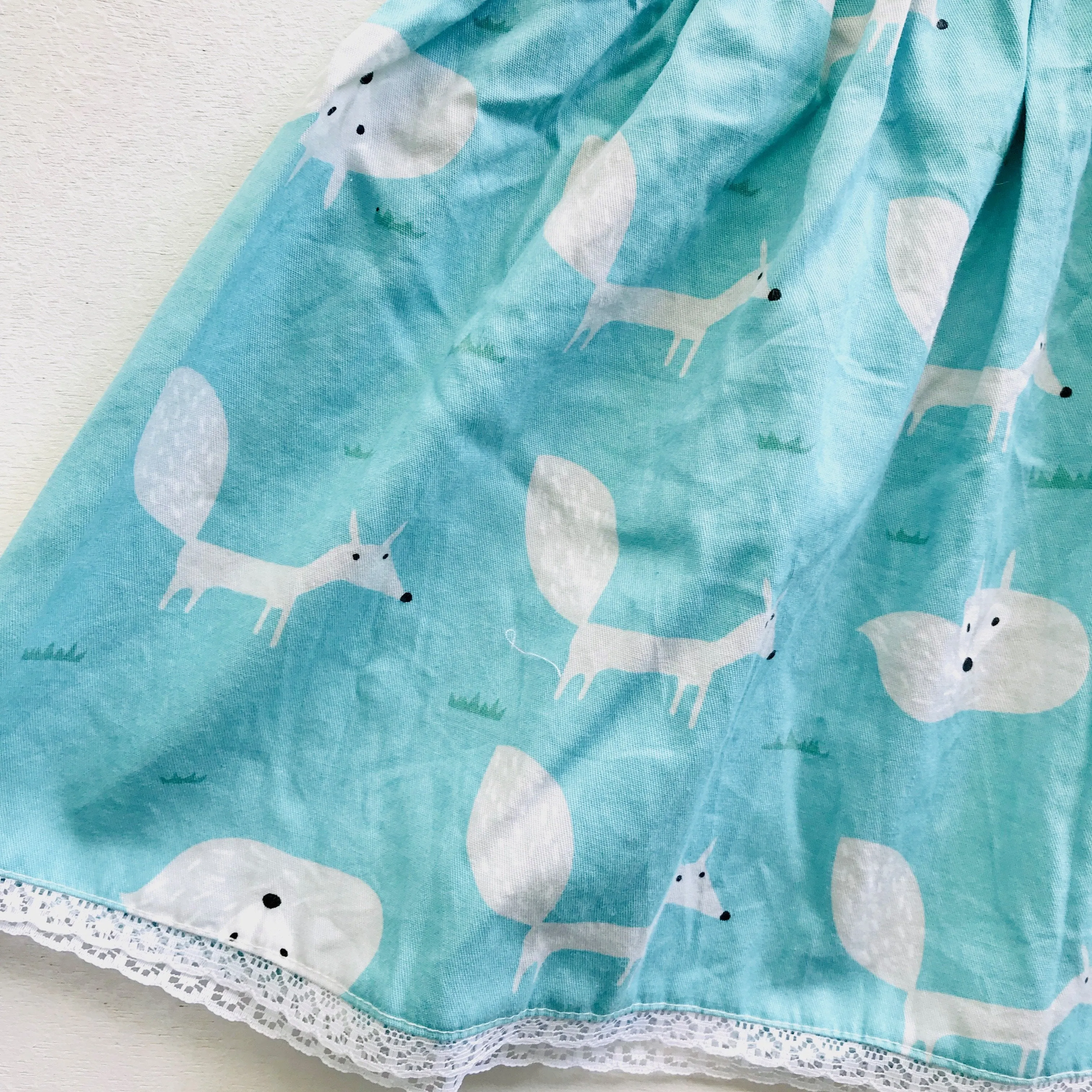 Iris Dress in Mint Fox