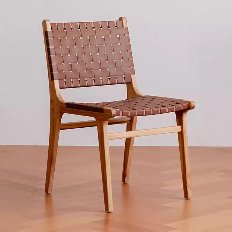 Kirra Woven Leather Dining Chair