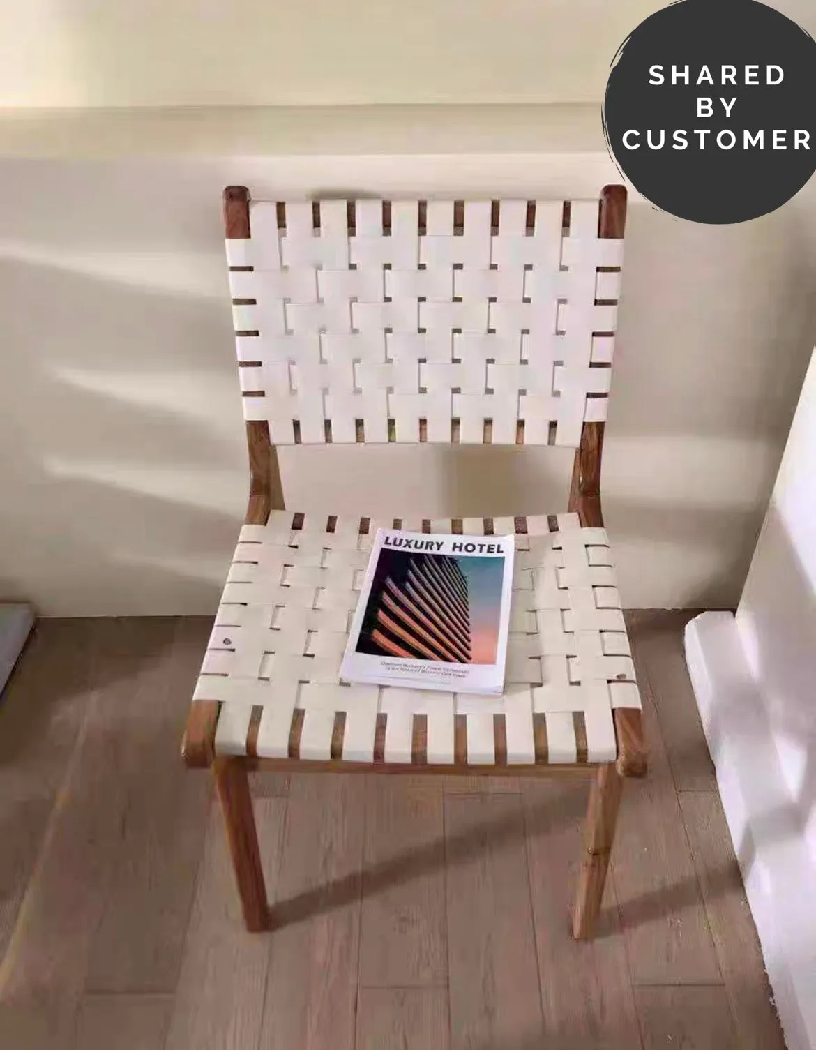 Kirra Woven Leather Dining Chair
