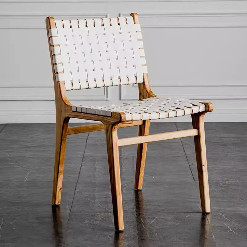 Kirra Woven Leather Dining Chair