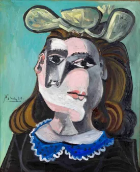 La Femme A La Collerette Bleue