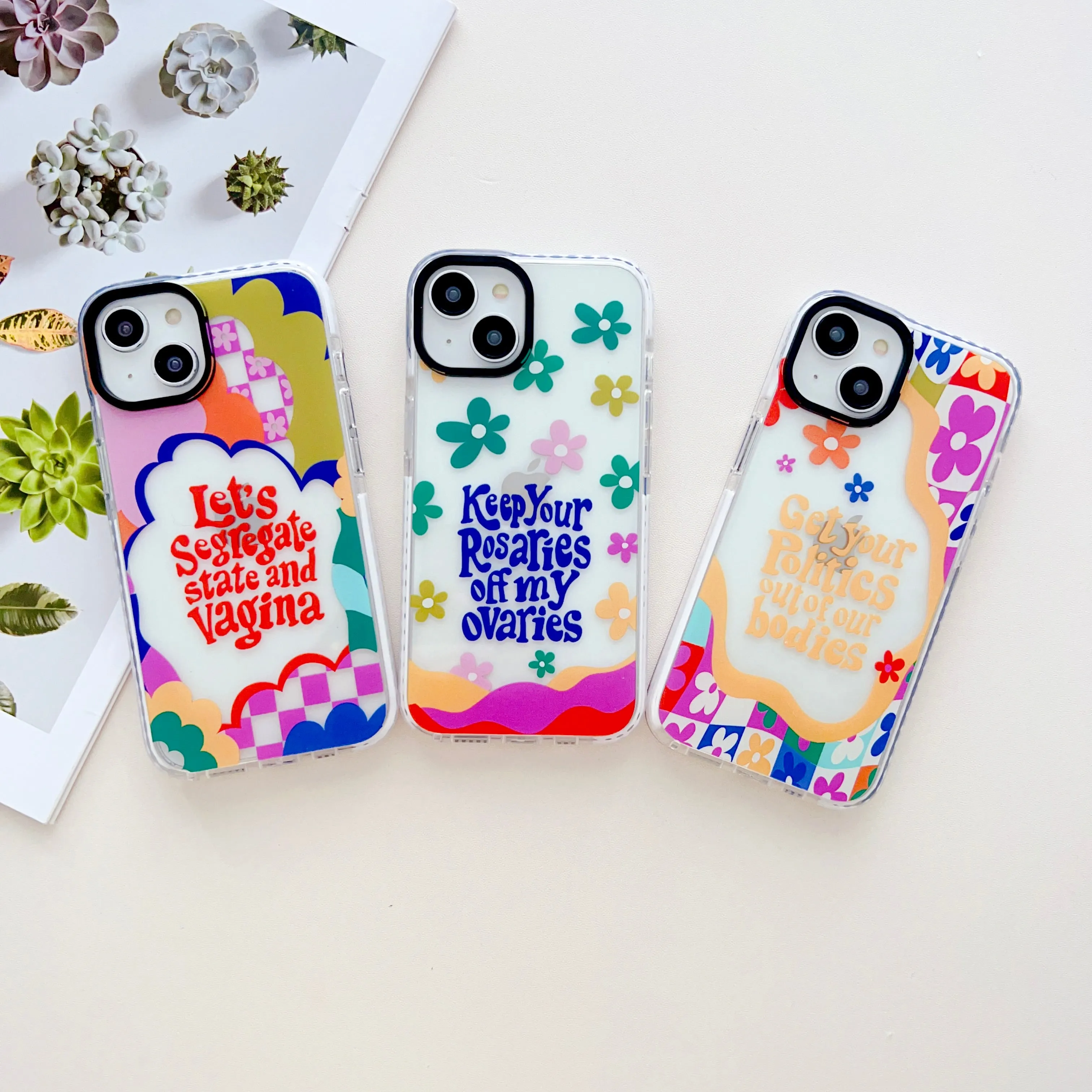Let's Segregate ! Silicon Impact Proof Case for iPhone